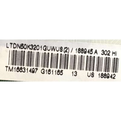 KIT DE TARJETAS HISENSE / MAIN 188945 / RSAG7.820.6591/ROH / 188942 / FUENTE 178971 / RSAG7.820.5687/ROH / HLL-4855WT / T-CON 188192 / RSAG7.820.6569/ROH / PANEL HD500DU-B52(100)S0\GM\ROH / MODELO 50H7C - Imagen 5